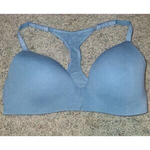 Victoria's Secret Bra T-shirt Lightly Lined Wireless size 36D Blue